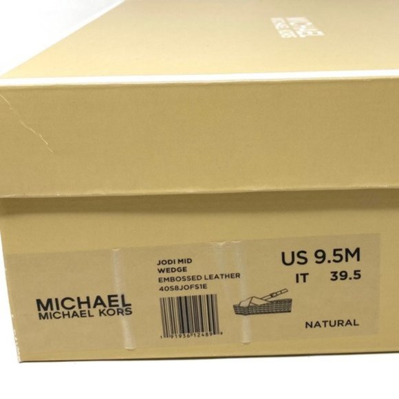 💖MEGA SALE💖Michael Kors Women's Size Sandal Jodi Mid Wedge Leather 40S8JOFS1E - Picture 7 of 15